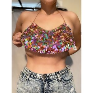 Windsor Sequence Crop Top - New with Tags